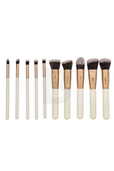 MIMO Makeup Brush Set – Kabuki White 10-piece set