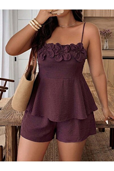 Sheya Short jumpsuit, cherry red