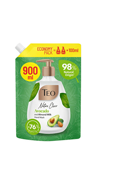 Teo Elixirul Naturii Lapte de Avocado și Migdale Săpun Lichid de Mâini Rezerv...