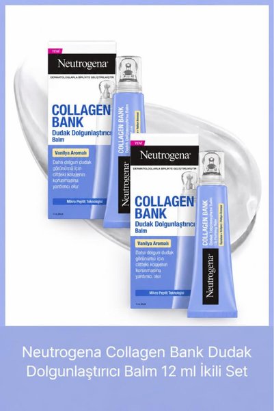 Neutrogena Collagen Bank Dudak Dolgunlaştırıcı Balm 12ml x 2