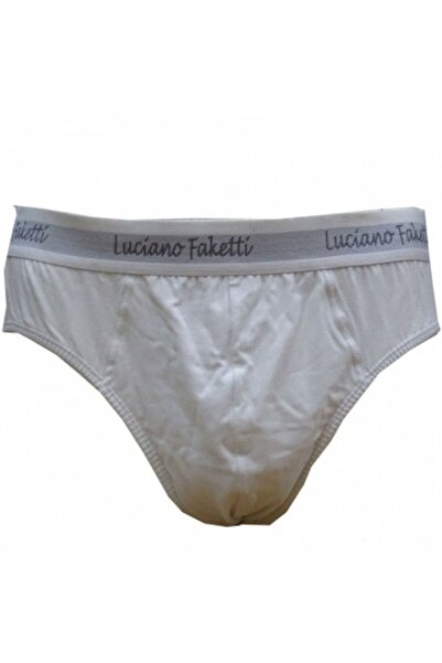 Luciano Faketti Βαμβακερό Σλιπ Λύκρα Λευκό