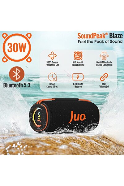 SoundPeak Blaze 30W RGB Bluetooth Hoparlör Kablosuz Taşınabilir Speaker