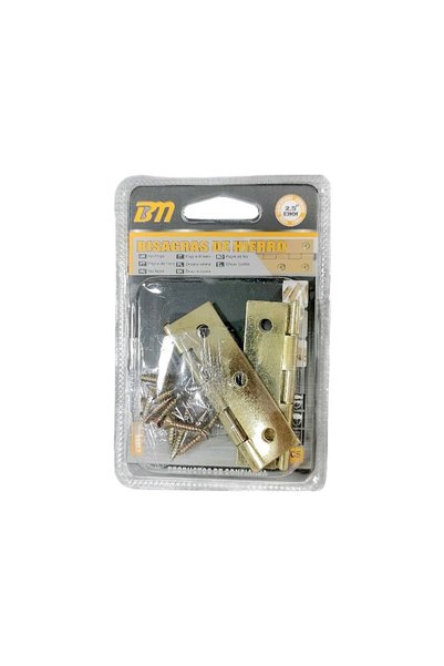 Tradesor Επίπεδος μεντεσές ντουλαπιού - 2,5 " - Σετ 12 συσκευασιών των 2 τεμα...