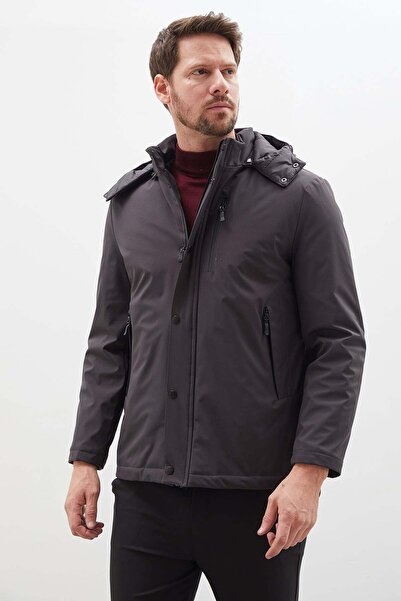 Fulla Moda Zippered, Detachable Hooded Coat