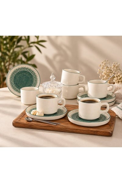 Keramika Maya Çay Takımı 24 Parça 12 Kişilik 20789-98
