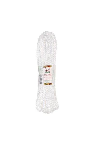 ANTBRO Franghie Rasucita din Polipropilena, Alba, Ø 10 mm x L 20 m, Forta de ...