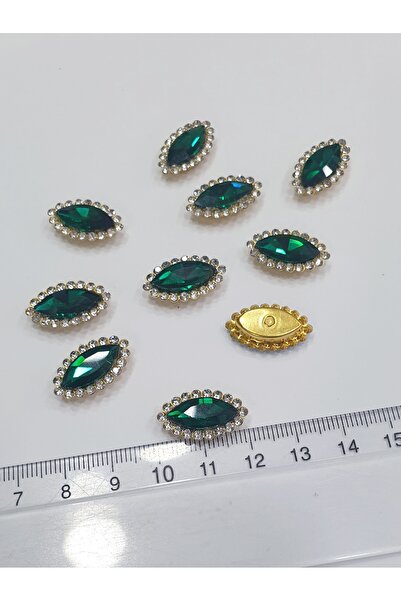 CRYSTALSHOP Зелен топка за ракетбол с каменен ръб 12*20мм (50 БР.)