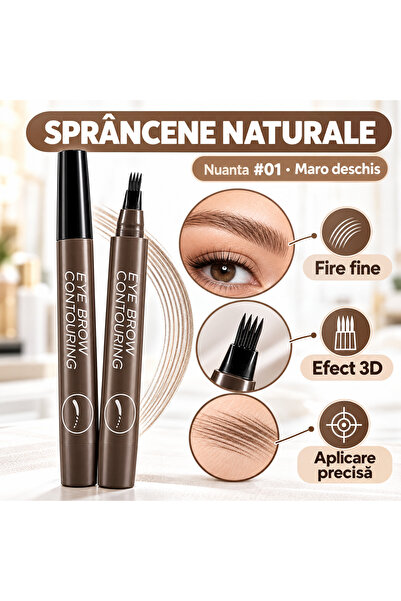 iTin Creion sprancene 3D microblading, rezistent la apa, 5 g, Maro deschis