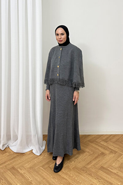 Melike Tatar İkili Triko Elbise 87-25880