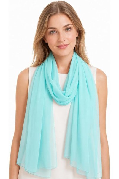 YOUR SMİLE for Women Lightweight Breathable Solid Color Soft Chiffon Long Fas...