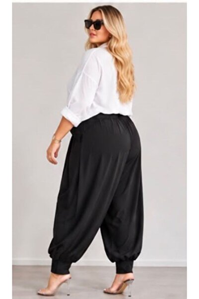 CNG MODA Plus Size Flowy Sandy Shalwar Pants