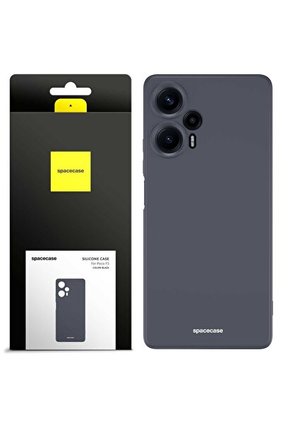 spacecase Husă de silicon Poco F5 neagră