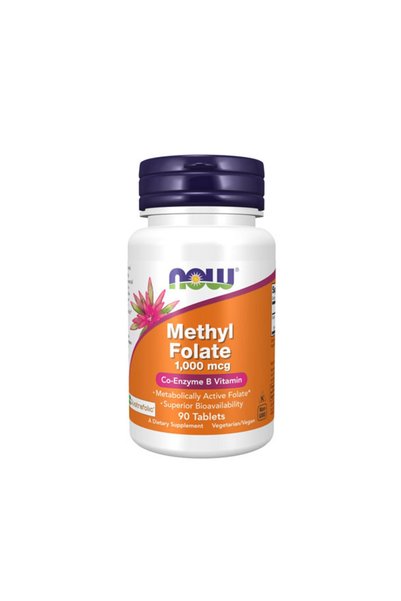 Now Metil Folat 1.000 mcg - Folat, 90 comprimate