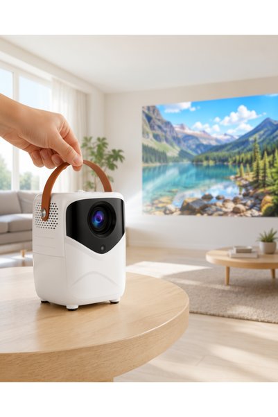 ASTRALTECH Mini Akıllı Projektör 1080P Full HD XUCZZZPROJEKSİYON-1-1