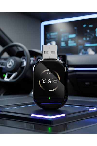 ECRUZ Kablosuz CarPlay Android Auto Adaptörü