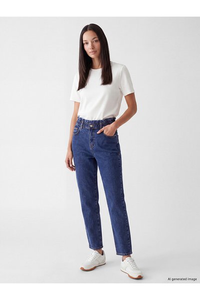 LC Waikiki بنطلون جينز ضيق بخصر مطاطي من LCW EVERYDAY
