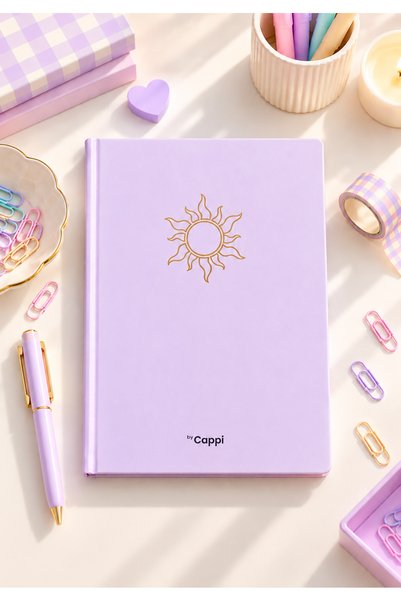 BY CAPPİ Golden Pastels Sert Kapak Çizgili Defter