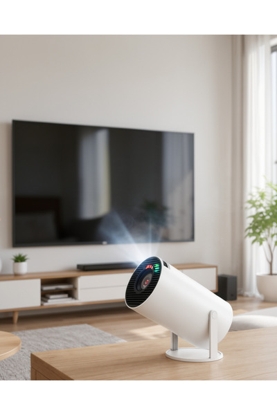 ASTRALTECH 130 İnç Full HD 4K Uyumlu Kablosuz Projeksiyon Cihazı XUCZAYAKLIPROJEKSİYON-8