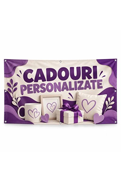 ShopPrint Banner cadouri personalizate – model urban, 100x50 cm, frontlit cu ...