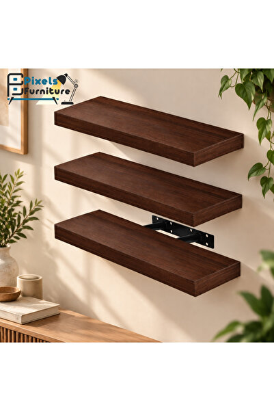 PixelsFurniture مجموعة من 3 قطعة ارفف عائمة للحائط من بكسل الأثاث, غرفة المعي...