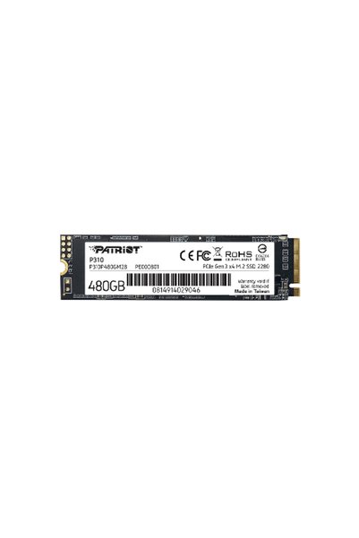 Patriot P310, 480GB M2/2280 PCIe3x4/NVMe 2100/1500MBs
