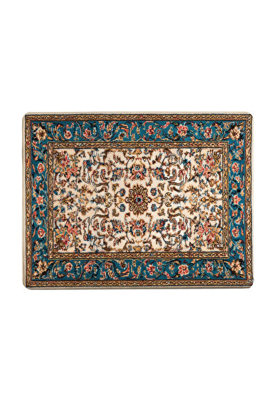 OKTANE Mousepad Deskmat Persian Floral Red and Turquoise 800x400x4 mm reziste...