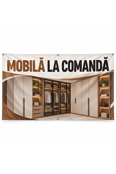 ShopPrint Banner mobilă la comandă – model fotografic, 100x50 cm, frontlit cu...