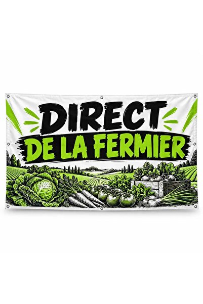 ShopPrint Banner direct de la fermier – model compact, 200x100 cm, frontlit c...