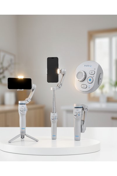 Generic Brand 3 Axis Phone Gimbal Ai Tracking Foldable Built-In Light Uczzpdm...