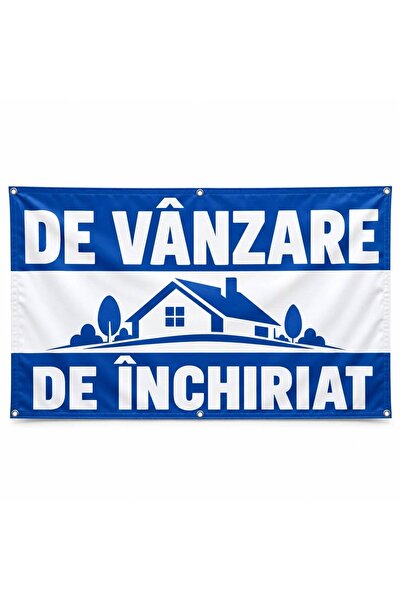 ShopPrint Banner de vânzare / de închiriat – model clasic 6, 200x100 cm, fron...