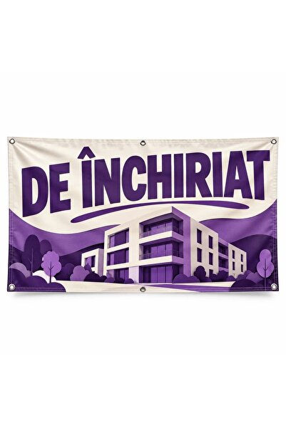 ShopPrint Banner de închiriat – model urban, 200x100 cm, frontlit cu tiv și c...