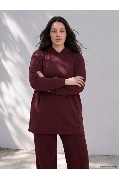 LC Waikiki LCW Curve هوديي نسائي مقاس كبير