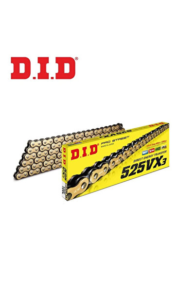 D.I.D DID 525VX3 Gold X - Ring Zincir-130 Bakla
