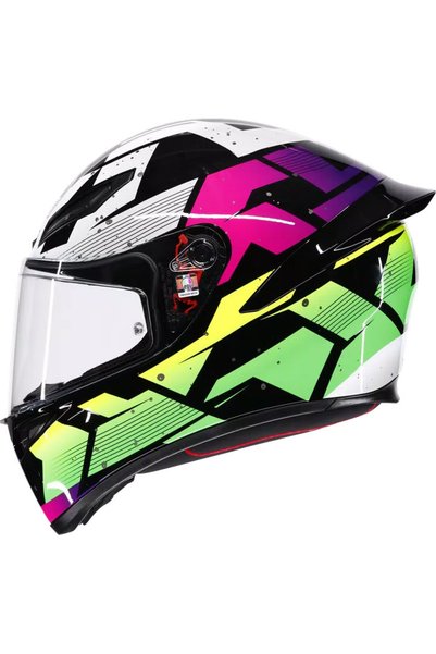 AGV K1 S PUNKPULSE NEGRU/MOV/LIME