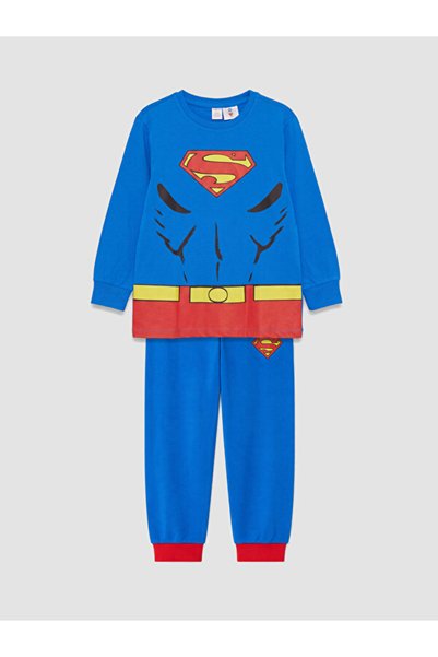 LC Waikiki Rmz Gi̇yi̇m Farkiyla Superman Boys' Pajama Set