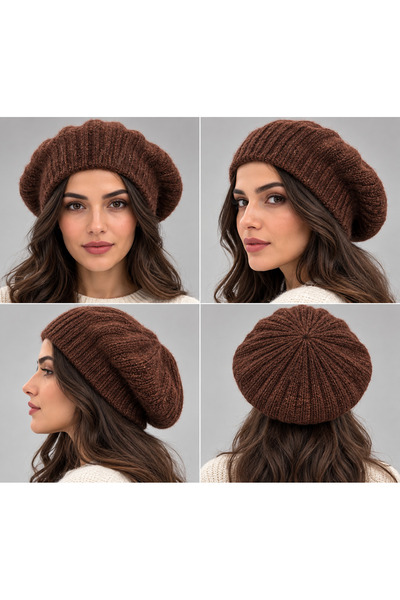 laviyonsa Tricotaj din mohair, beretă de pictor tricotată