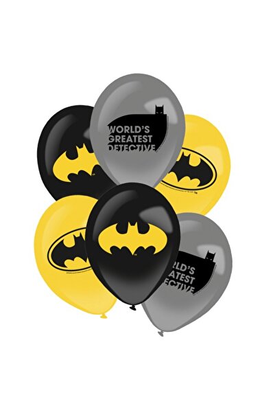 Anagram Set de 6 baloane din latex Batman 28 cm