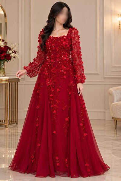 Barly فستان ريد روز الملكي – RED ROSE