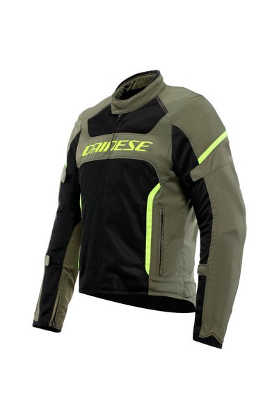 Dainese Jacheta Air Frame 3 Tex - verde militar negru galben fluorescent