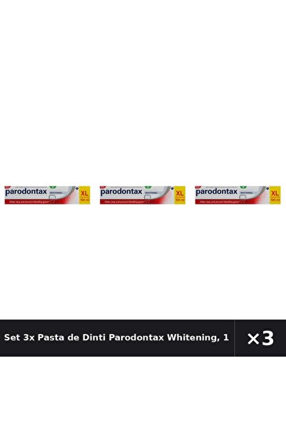 Parodontax Set 3x Pastă de dinți pentru albire, 100 ml
