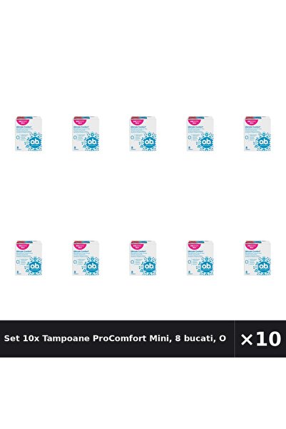 obbos Set 10x Tampoane ProComfort Mini, 8 bucati, OB