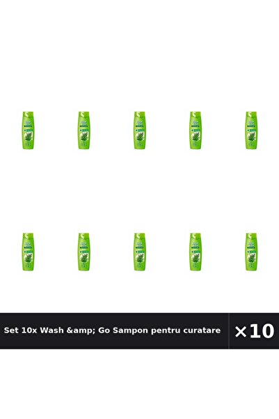 WASH&GO Set 10x Wash &amp;   Șampon Go pentru curățare și purificare Wash & G...