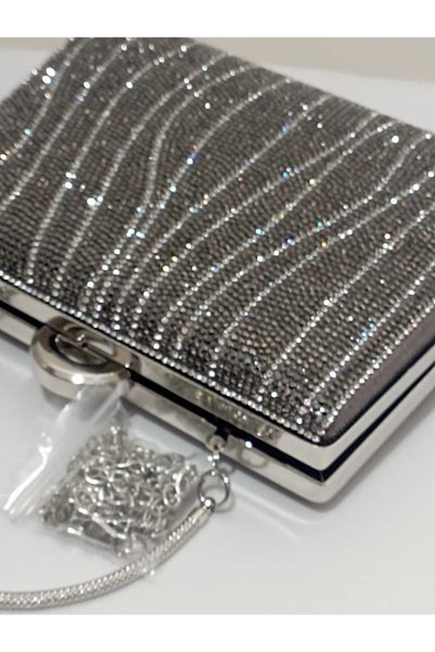 Şarra Gossi Waterway Platinum Bag Evening Bag Platinum Evening Dress