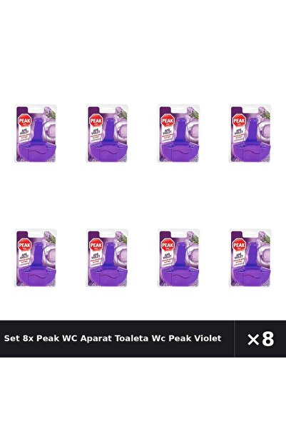 Peak WC Set 8x Aparat Toaleta Wc Peak Violet Lavanda, 55 g