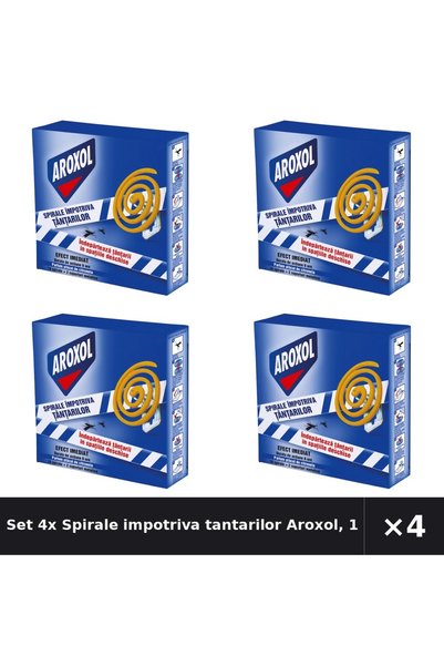 Aroxol Set 4x Spirale impotriva tantarilor Aroxol, 10 buc