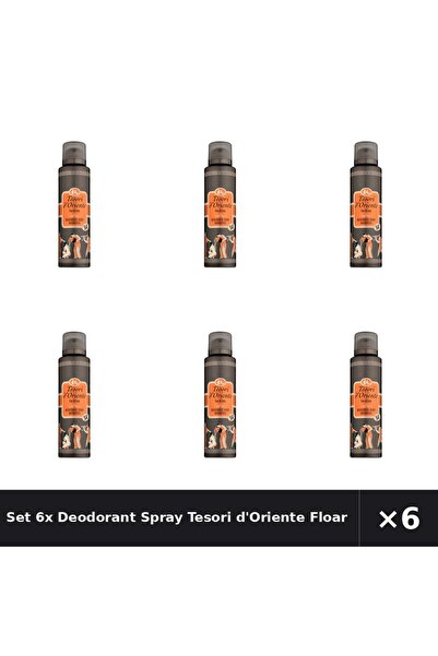 Tesori d'Oriente Set 6x Deodorant Spray Floare Lotus , 150 ml
