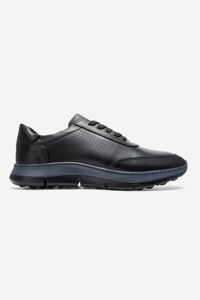 maximoda Piele naturală, talpă din polietilenă, pantofi sport pentru bărbați din piele naturală, interior și exterior.