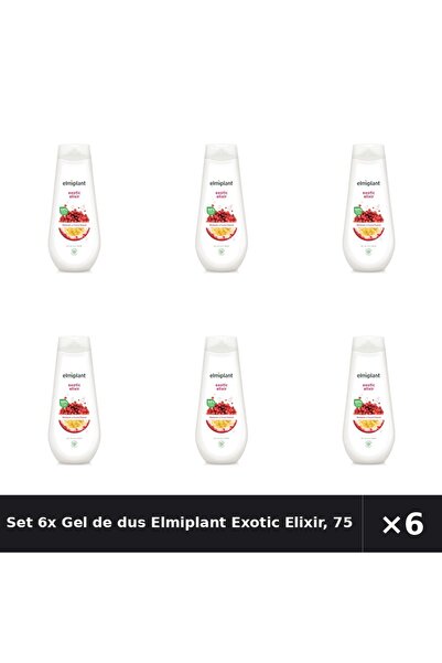 ELMIPLANT Set 6x Gel de dus Exotic Elixir, 750 ml