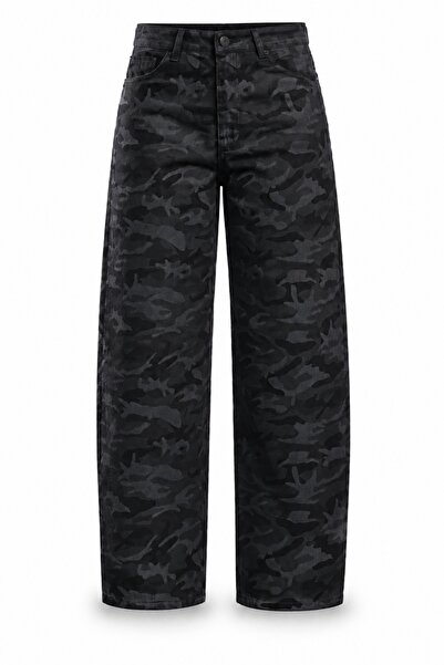 5in1Canpolat Camouflage Barrel Jean 1061