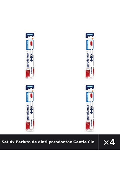 Parodontax Set 4x Periuta de dinti Gentle Clean Extra Soft